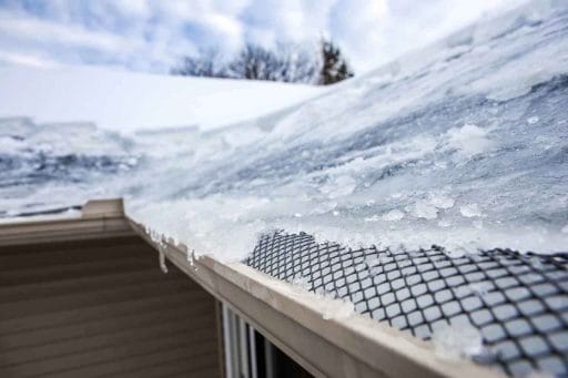 tips to improve attic ventilation ice dams in gutter and on roof