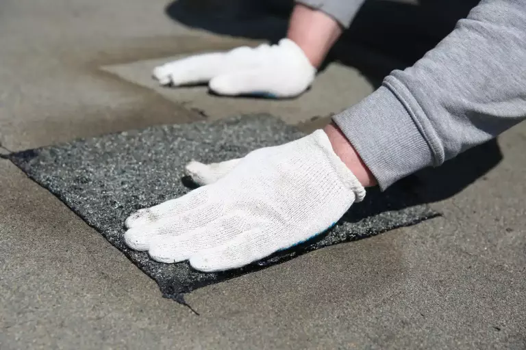 how to patch a roof gloves