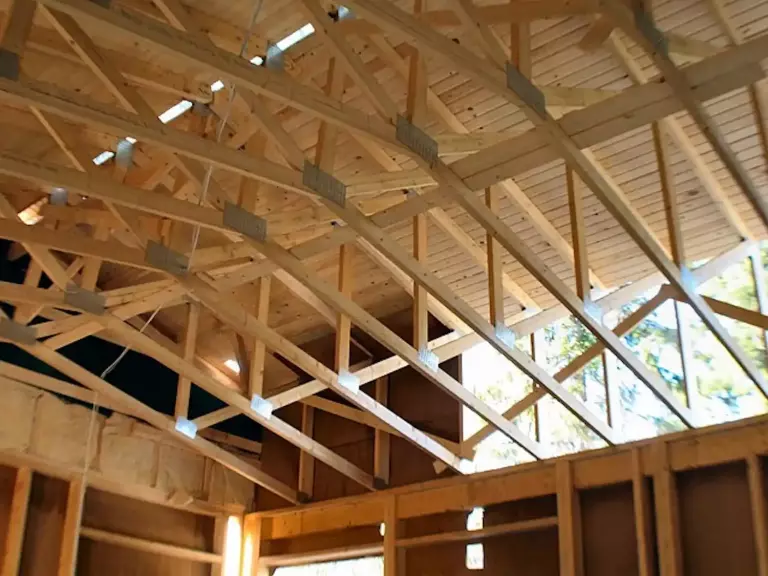 what is sheathing on a roof beams