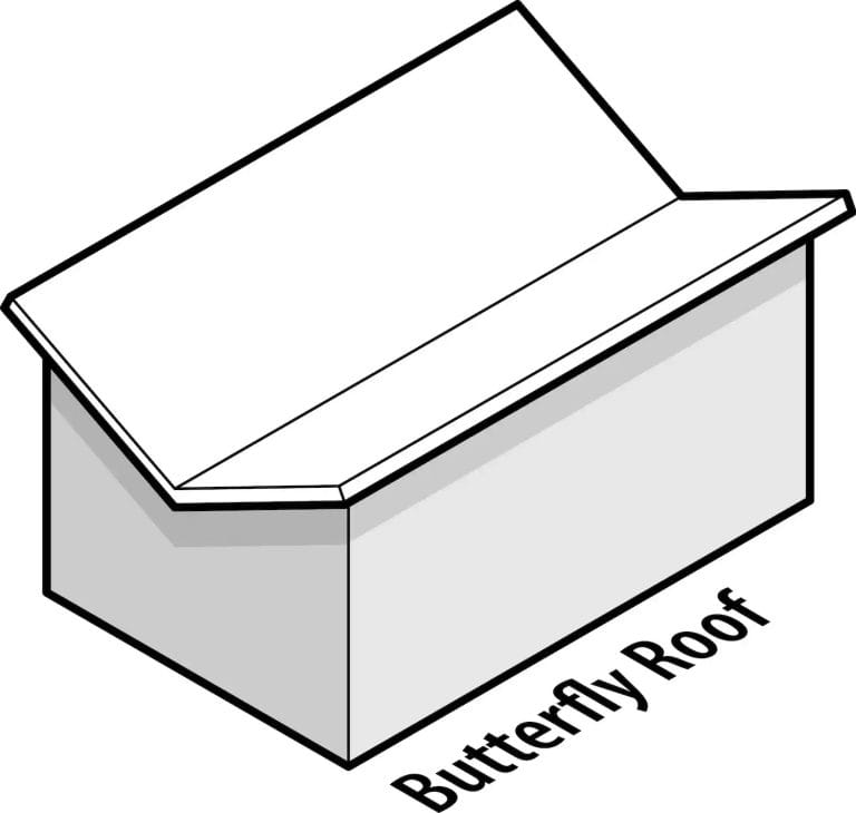 butterfly roof diagram