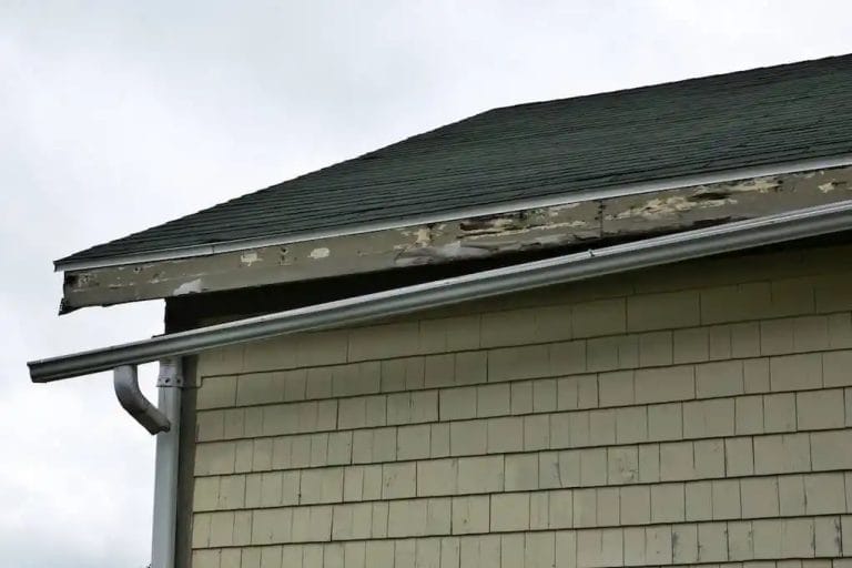 types of roof damage: damaged gutters