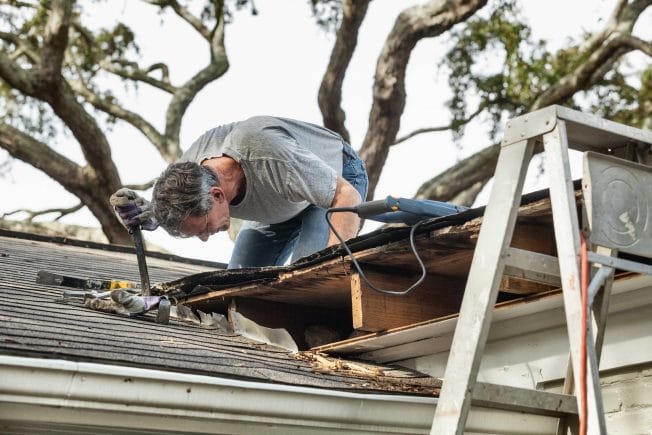 storm damage roof repair in Maryland